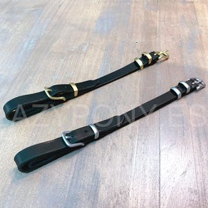 Сheek pieces Barocco Lazypony, leather bridle cheekpieces, baroque cheek pieces
