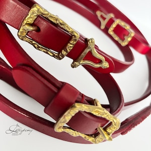Baroque reins Lazypony, leather horse reins, plain leather reins, baroque horse tack, baroque buckles