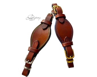 Anatomiczny Hackamore Lazypony, ręcznie robiony skórzany nachrapnik bez wędzidła