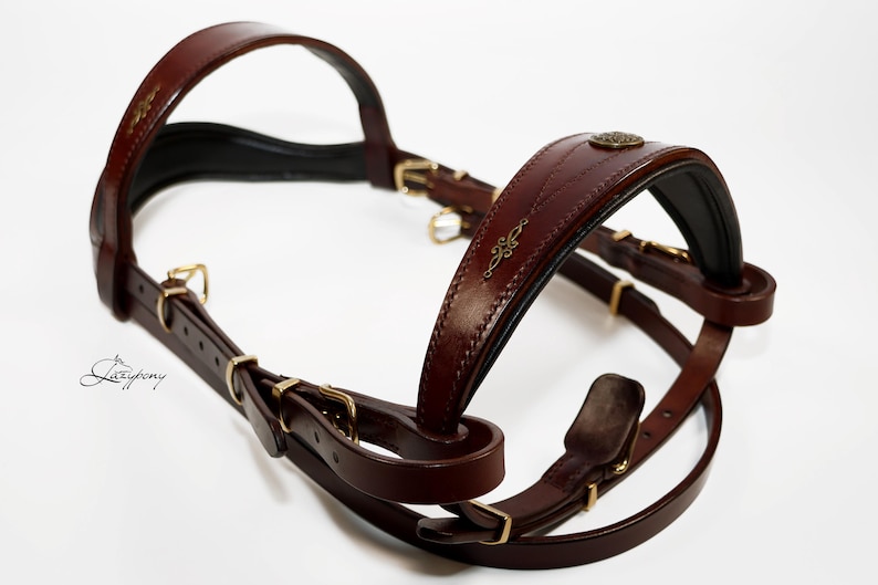 Baroque Horse Bridle with Wide Noseband