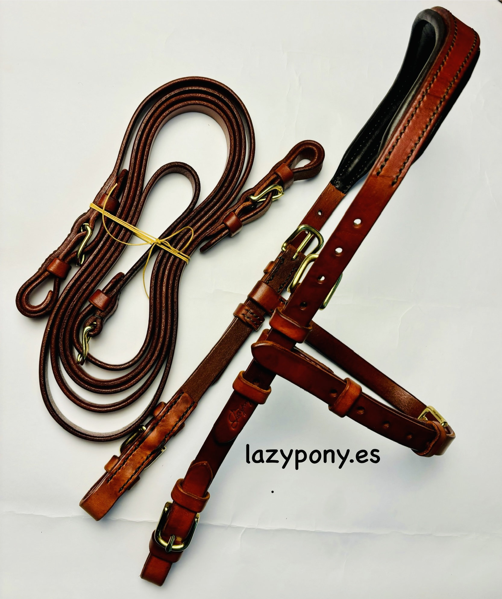 Briglia Anatomica Horses Tasting Pro - In Cuoio, Per Cavalli Sensibili O Giovani - Foto 2