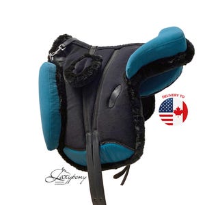 Tapis de dressage sans capote Lazypony, selle souple sans arçon