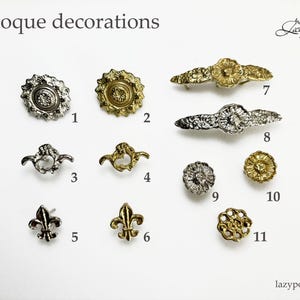 Baroque conchos for handmade horse bridle