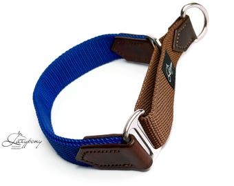 Martingale dog сollar Oxford Lazypony, handmade nylon slip on collar