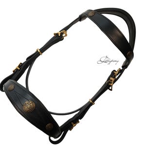 Padded iberian horse bridle