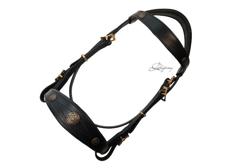 Padded iberian horse bridle