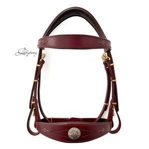 Iberian horse leather bridle