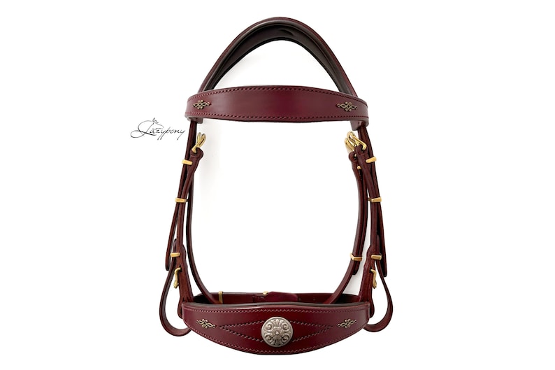 Iberian horse leather bridle