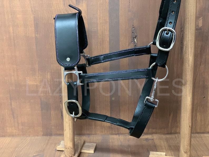 Leather Horse Halter Lazypony Handmade Leather Halter Etsy