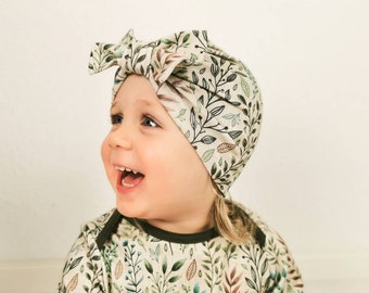 Baby Turbanmütze Blumen handmade