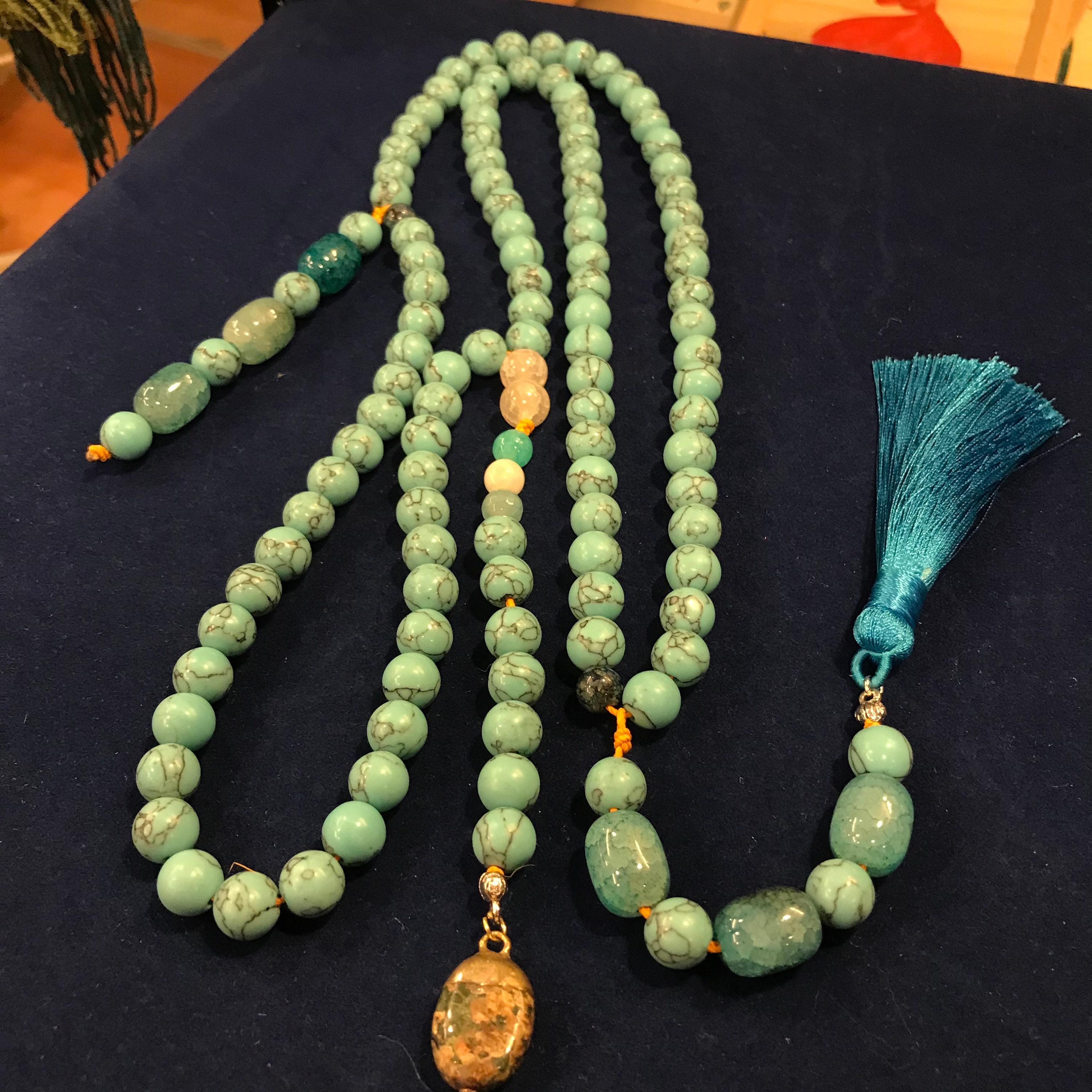 Special Design Mevlevi Dervish Rosary with Precious Stones