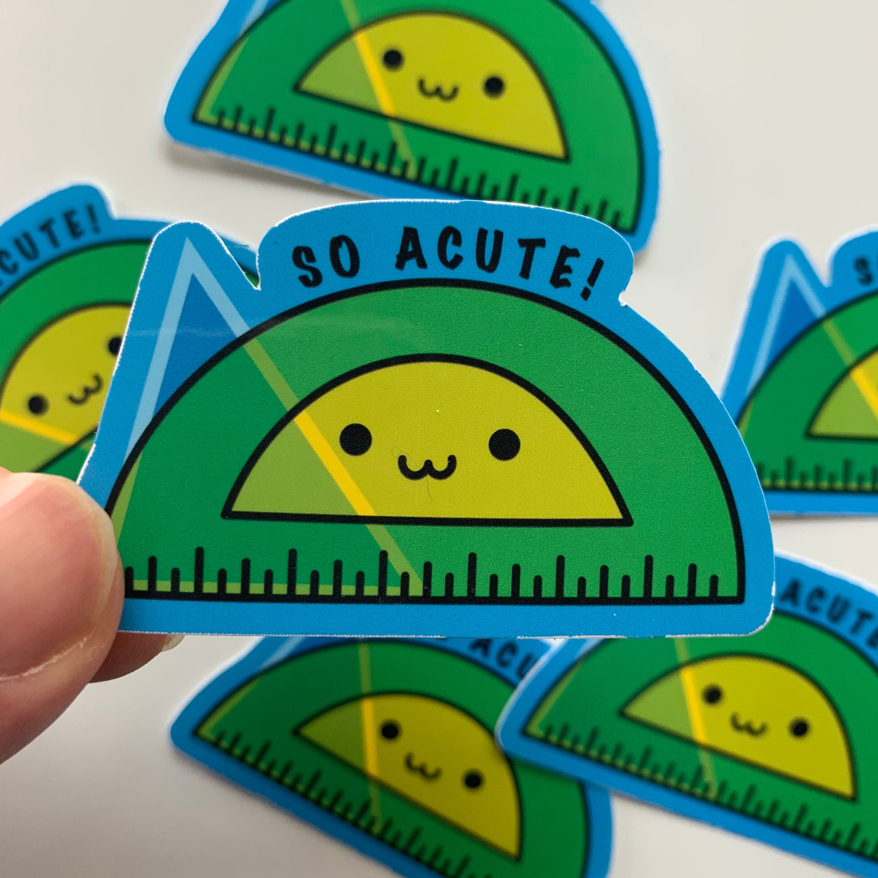 So Acute Protractor Sticker Laptop Sticker Math Sticker Etsy