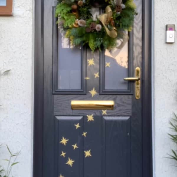Gold Star Wall Decals Etsy UK