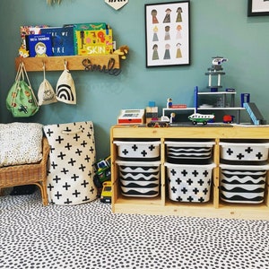Furniture stickers -waves- IKEA draws, furniture decals, trofast decals