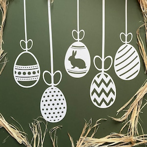 Reusable Hanging Easter Egg Windows Stickers- Easter Decor