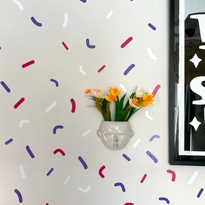 Chunky Streusel Wandaufkleber, Wandtattoo, Wanddekoration, Kinderzimmer, Kinderzimmer