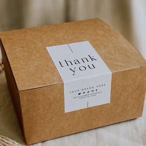 Editable Packaging Labels Thank You for Your Order Label - Etsy