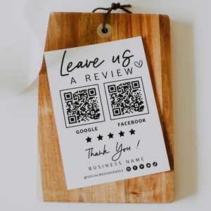 Vraag om recensie QR-code tekensjabloon, Google-recensiebord, Facebook-recensie, Business Review Us Request, Review Aankoopverzoek Canva - Willa