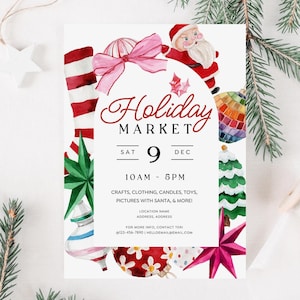 EDITABLE Christmas Pop-Up Event Flyer Canva Template, Holiday Market Flyer, Boutique Pop Up Flyer, Christmas Boutique Flyer, Maker Market