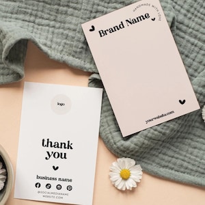 Editable Hair Bow Card Template, Hair Bow Packaging Display Card, Editable Hair Clip Card, Custom Display Card, Jewelry Display Card - Jace