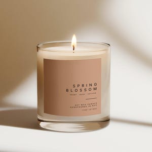 Modern Candle Label Template, Editable Candle Label Design, Customizable Candle Jar Label Template, Canva Template DIY Candle Sticker Bailey