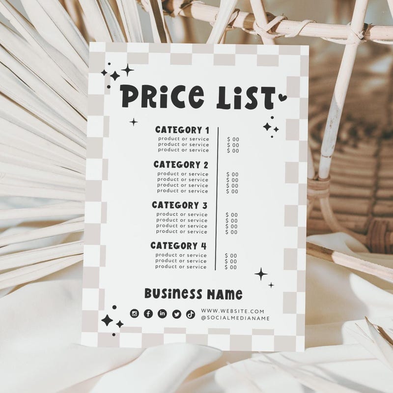 Salon Sign in Sheet - Etsy