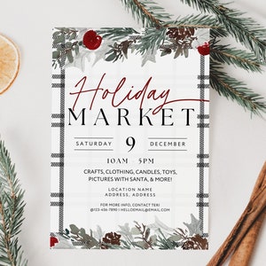 EDITABLE Christmas Pop-Up Event Flyer Canva Template, Holiday Market Flyer, Boutique Pop Up Flyer, Christmas Boutique Flyer, Christmas Popup