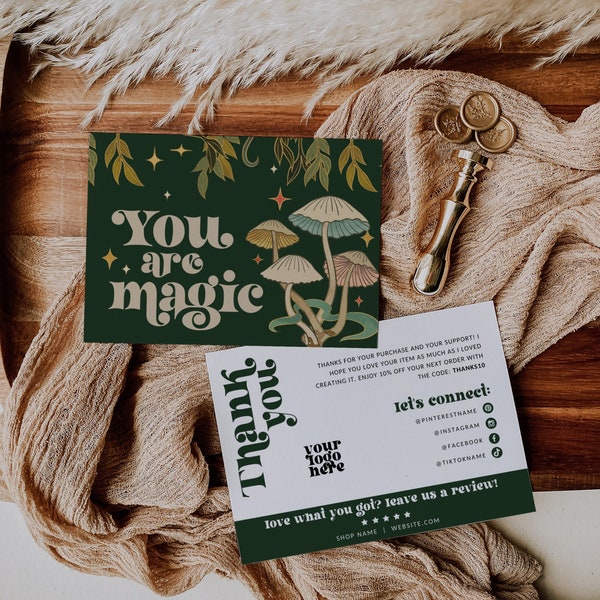 Baby Thank You Card Cottagecore Etsy