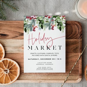 EDITABLE Christmas Pop-Up Event Flyer Canva Template, Holiday Market Flyer, Boutique Pop Up Flyer, Christmas Boutique Flyer, Christmas Popup