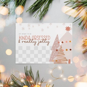 Boho Christmas Business Thank You Canva Template Add Logo, Holiday Printable Thanks For Your Purchase, Editable Pastel Xmas Package Insert