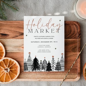 EDITABLE Christmas Pop-Up Event Flyer Canva Template, Holiday Market Flyer, Boutique Pop Up Flyer, Christmas Boutique Flyer, Christmas Popup