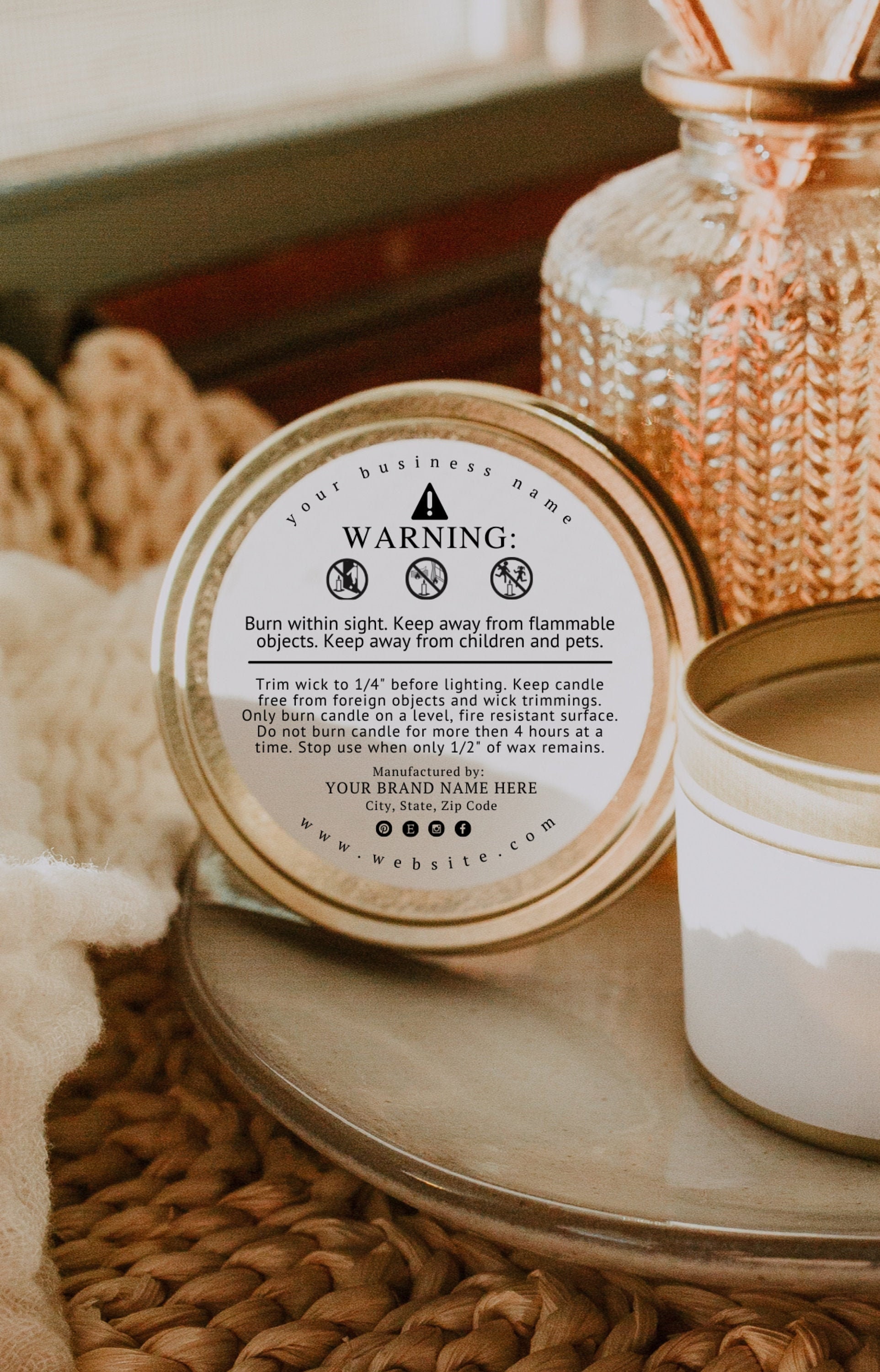 Best Fall Scents for Candles and Wax Melts - Free Label Templates