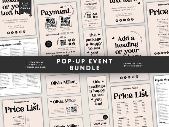 Business bundle reseller pack of 20 pieces perfect for vendor, event or pop-up ! POP UP BUNDLE, Custom Retractable Banner, Backdrop, Table  main image 3