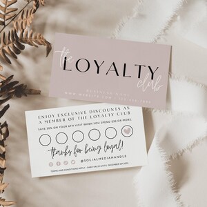 Elegant Loyalty Card Template, Customer Reward Business Card, DIY Editable Rewards Card, Printable Loyalty Club Card, Canva Template - Honey