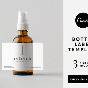 Room Spray Label Template Editable Product Label Template - Etsy