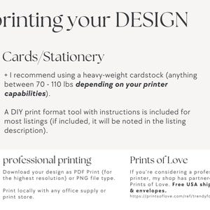a white poster with the words printing your design