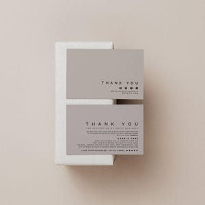 DIY Luxury Candle Care Card, Thank You Card Template, Minimal Care Instructions Template, Candle Business Branding Card, Canva - Bailey image 4