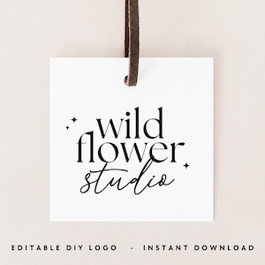 Premade Modern Logo Design, Signature Text Logo, Handwritten Logo, Watermark Logo, Minimalist Logo, DIY Custom Script Logo Canva - Cinna