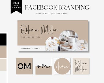 Facebook-Titelbild, Facebook-Banner, Facebook-Symbol, modernes Facebook-Business-Titelbild, Facebook-Vorlage zum Selbermachen, Canva-Vorlage – Blair