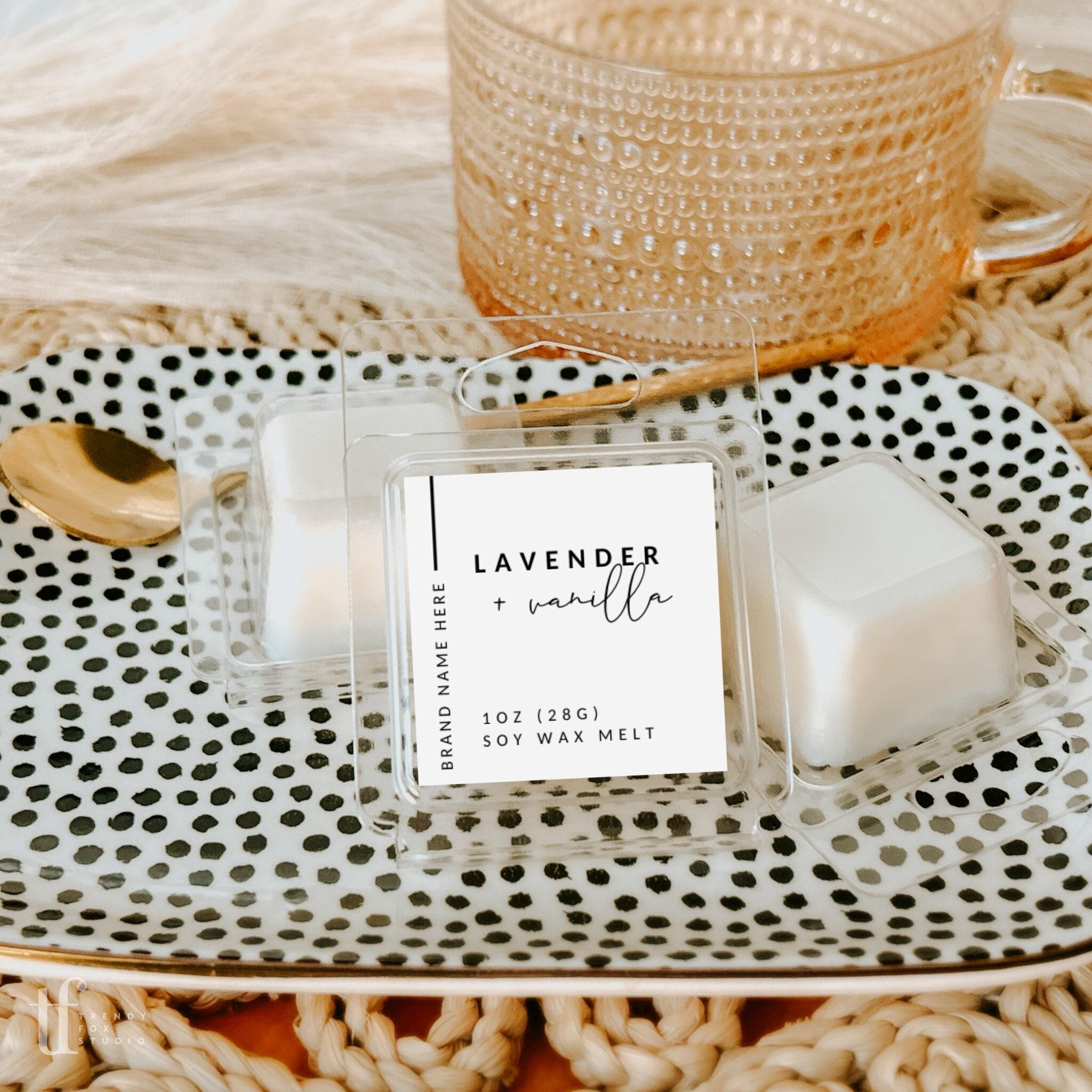 Wax Melt Sampler Clamshell Label Canva Template, 1 Oz Single Cavity Wax ...