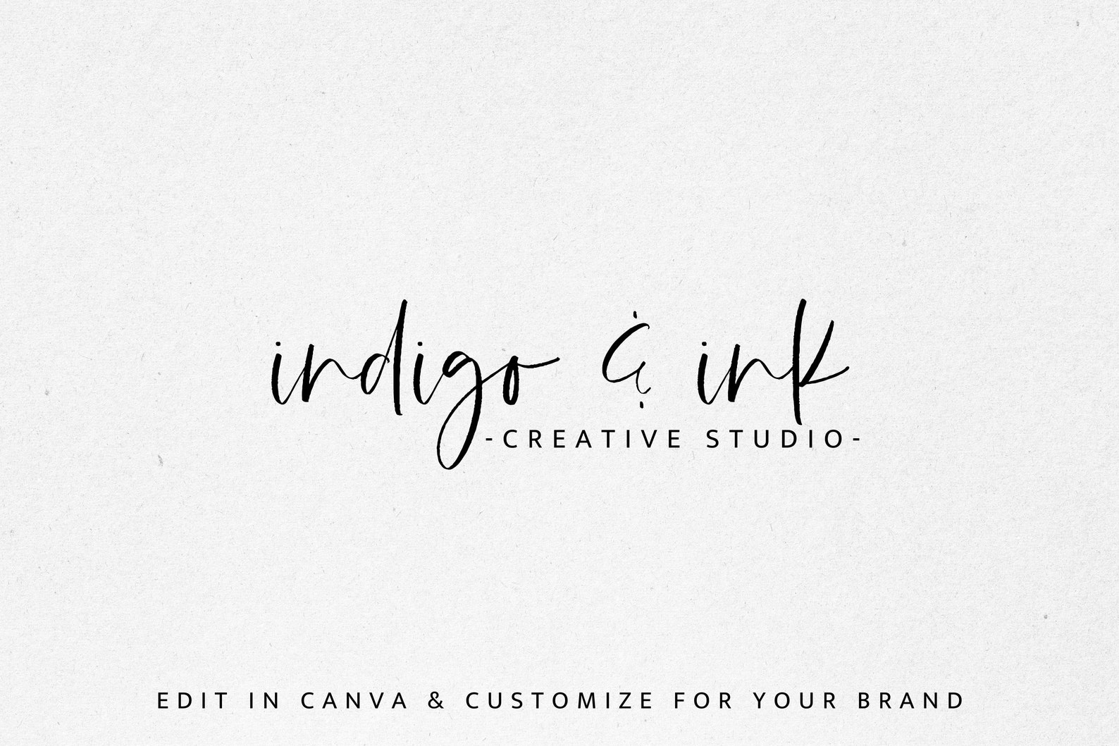 Premade Boho Logo Design Signature Text Logo Handwritten - Etsy