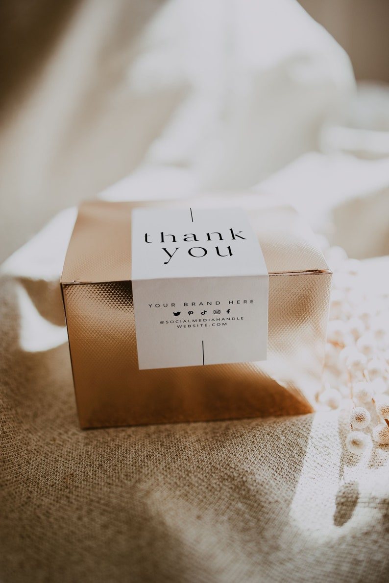 Box Label Template Editable Packaging Labels Order Packaging - Etsy