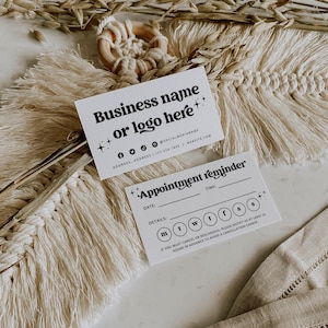 Appointment Card Canva Template, Retro Appt Card Design, Editable Business Card, Appointment Reminder Printable, Next Appointment Card -Dani