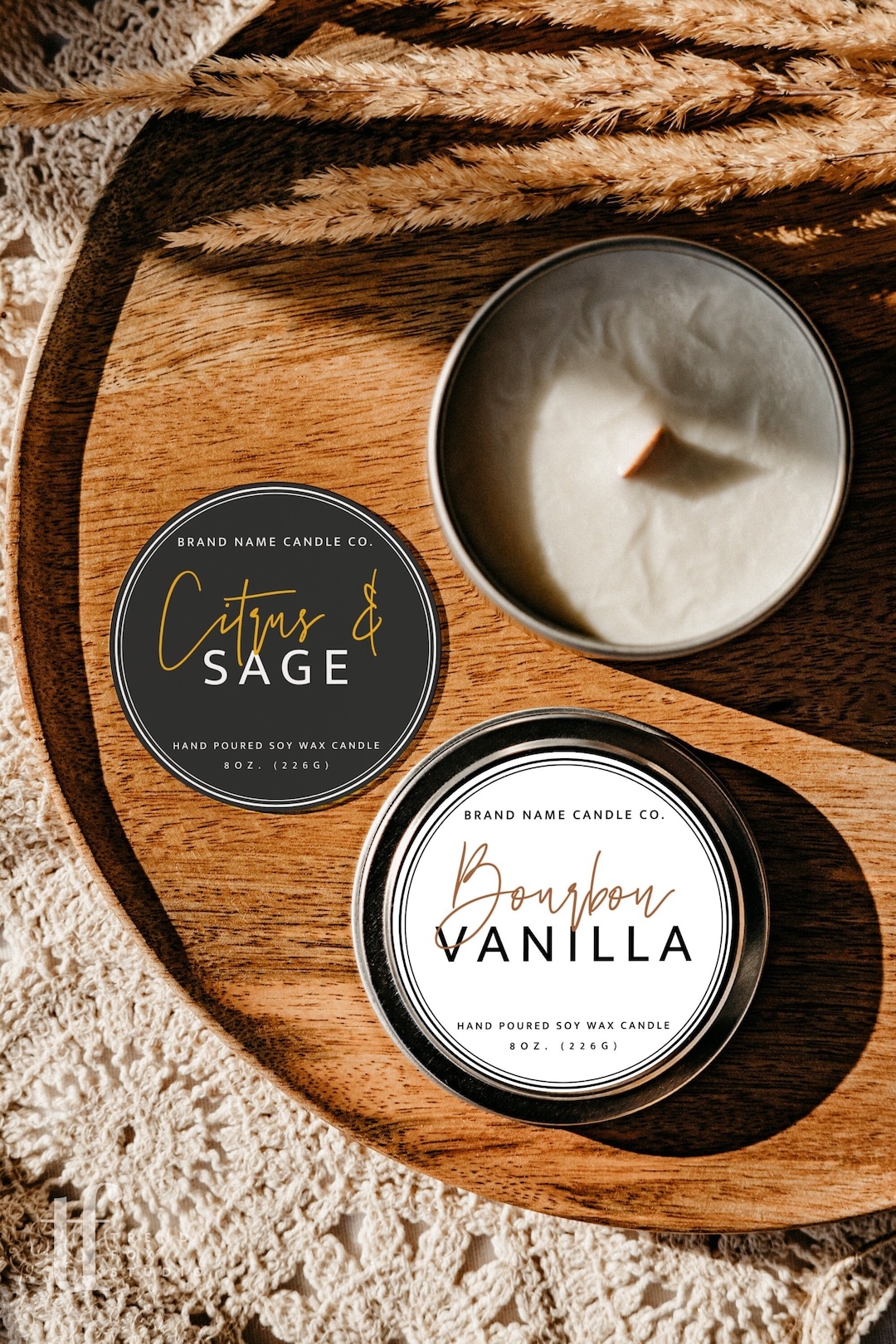 Candle Lid Printables