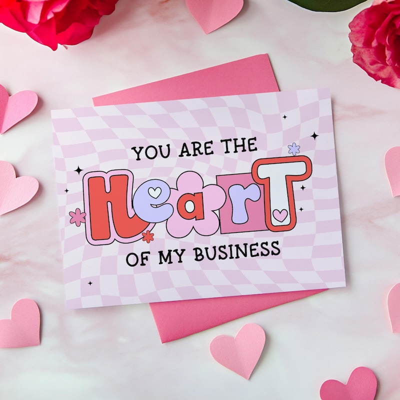 Valentine Customer Cards - Etsy