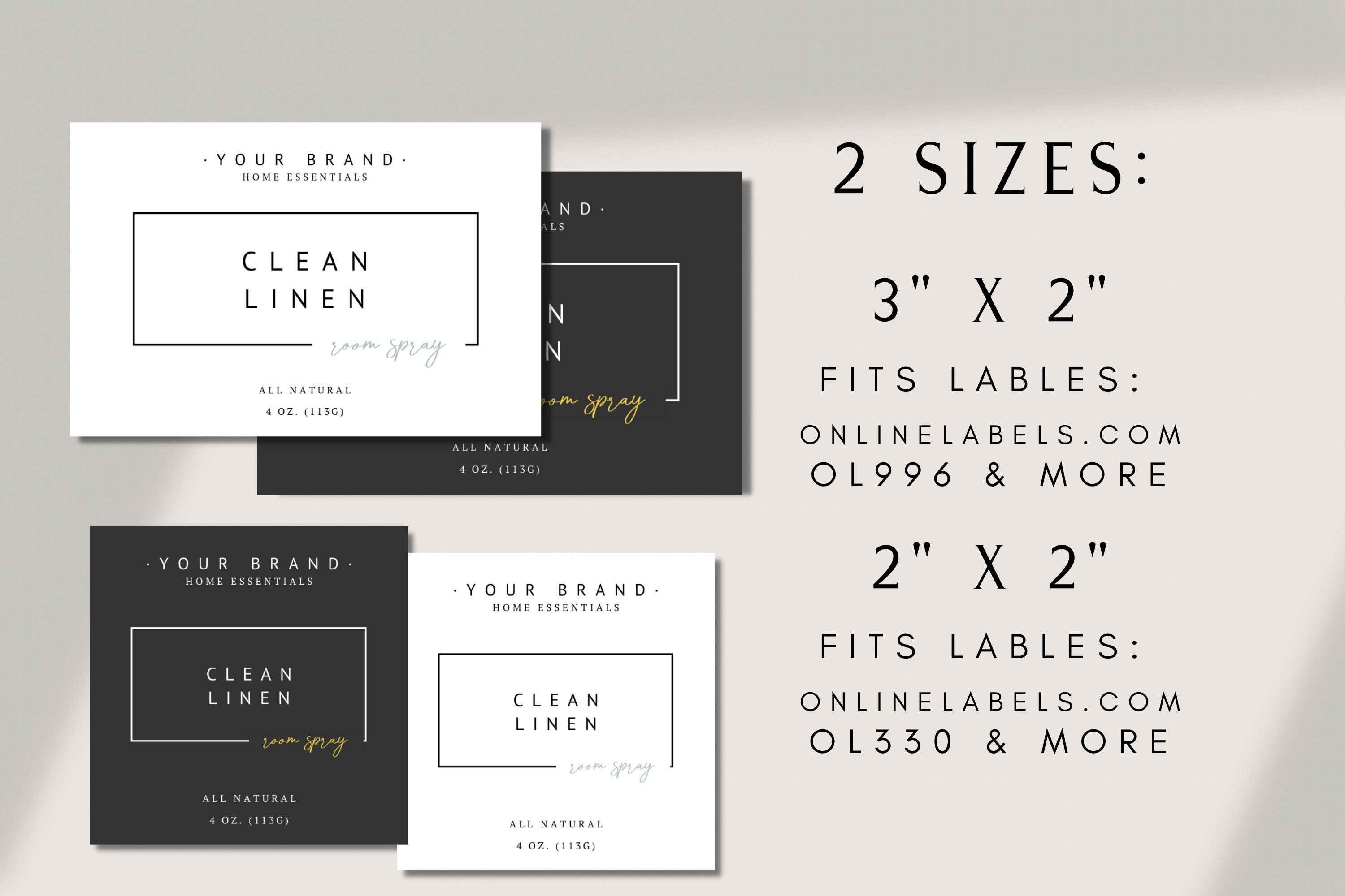 Room Spray Label Template Editable Product Label Template Etsy Australia