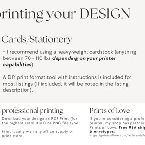 a white poster with the words printing your design