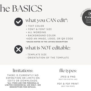 DIY Luxury Candle Care Card, Thank You Card Template, Minimal Care Instructions Template, Candle Business Branding Card, Canva - Bailey image 5
