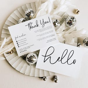 Luxe Business Thank You Card Canva Template, Customer Package Insert Postcard, Elegant Thank You Template, DIY Add Logo Mailer - Rylee