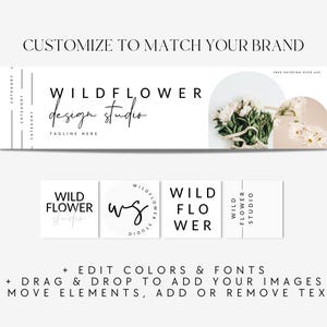 Minimal Canva Editable Etsy Branding Kit, Etsy Banner Template, DIY Etsy Store Branding, Editable Etsy Shop Banner, Shop Icon Photo - Alina Bild 4